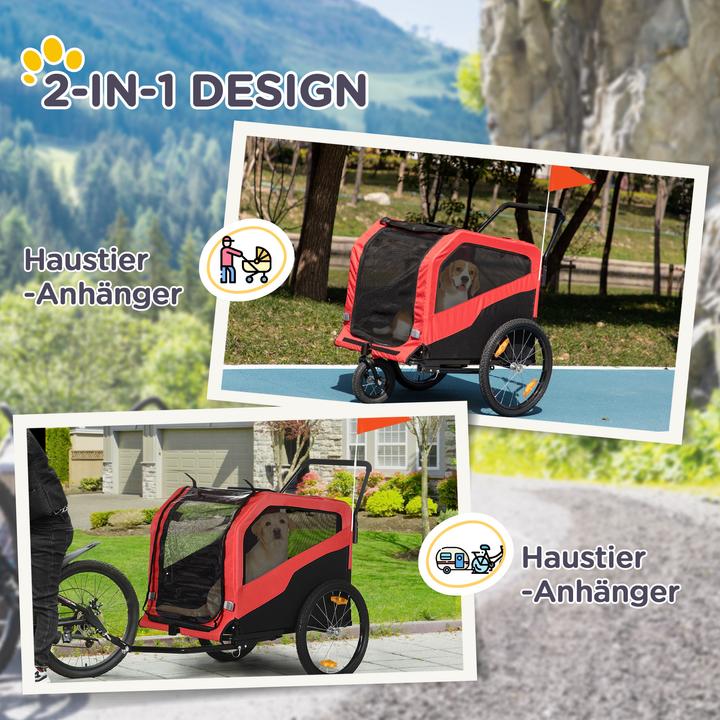 Actual product image PawHut Dog trailer with reflectors