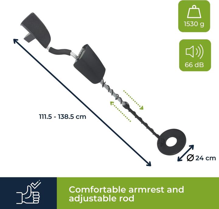 Actual product image Velleman Metal Detector - Premium - 25 cm Depth Sensitivity
