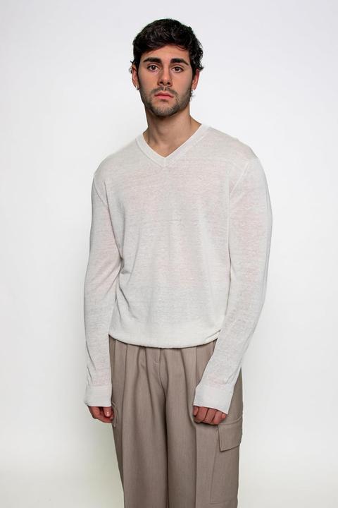 Immagine prodotto Diana Studio Top in Lino con Scollo a V (S)