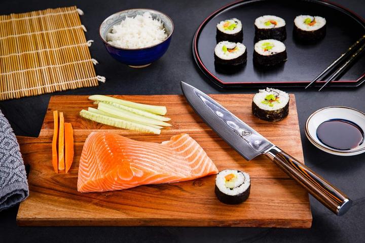 Produktbild Wolfblood Damastmesser (19 cm)