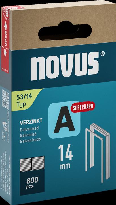 Novus Graffette a filo sottile A 53 14 mm Super Hard