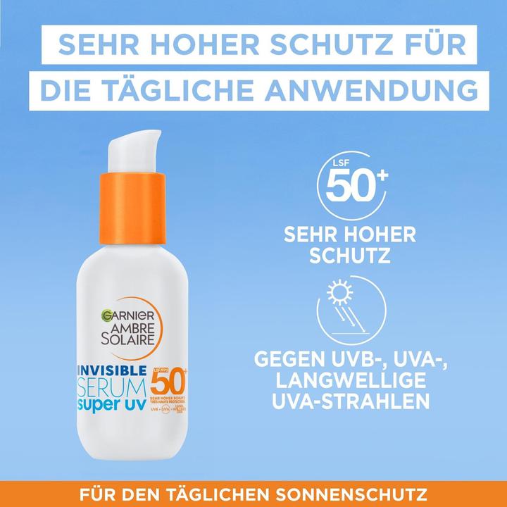 Actual product image Garnier Ambre Solaire Super UV (Sun cream face, SPF 50+, 30 ml)