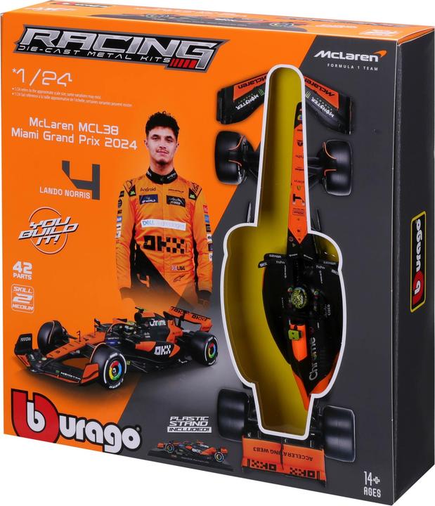 Produktbild Bburago McLaren F1 MCL38 Kit Norris 2024