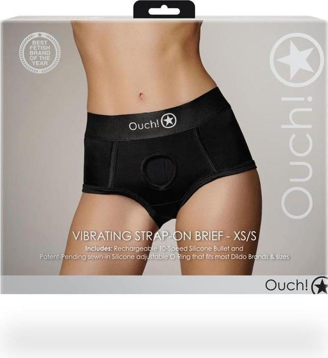 Image du produit Ouch! Vibrating Strap-on Brief - XS/S