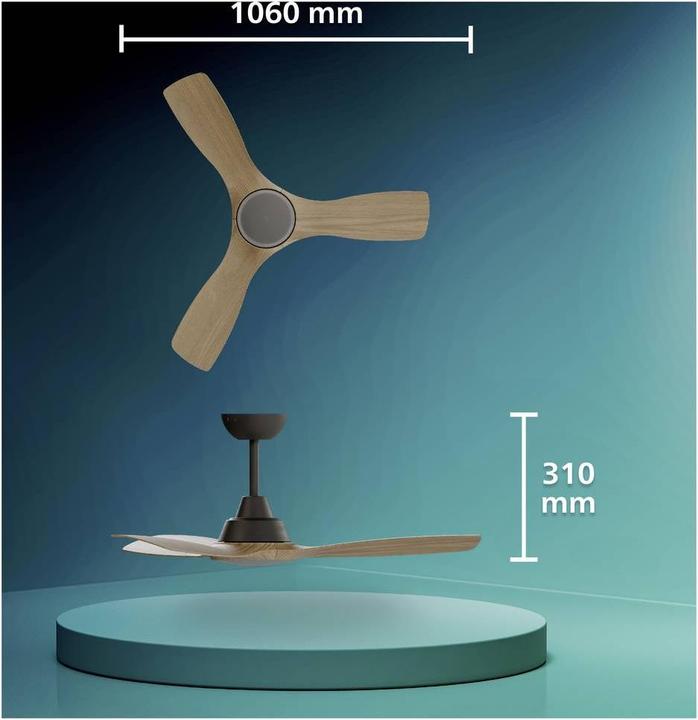 Produktbild Philips Olas Deckenventilator mit LED-Beleuchtung (50 dB)