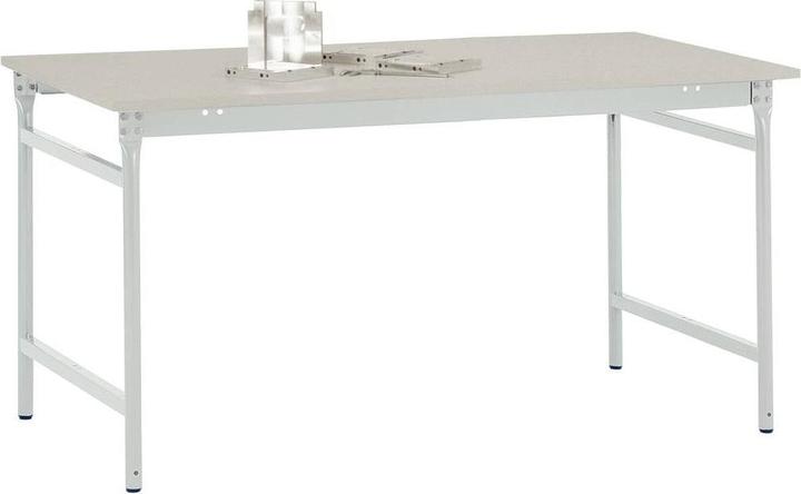 Produktbild Manuflex BB3011.7035 Beistelltisch BASIS stationär mit Melamin-Tischplatte in