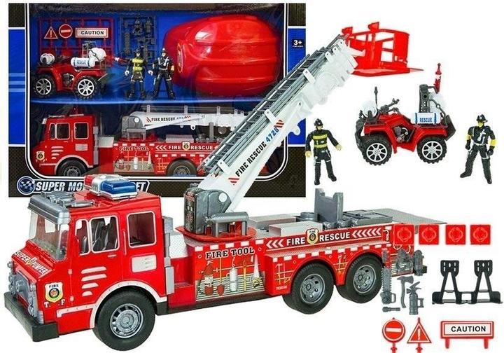 Produktbild Lean Toys Feuerwehr mit Quad und Helm