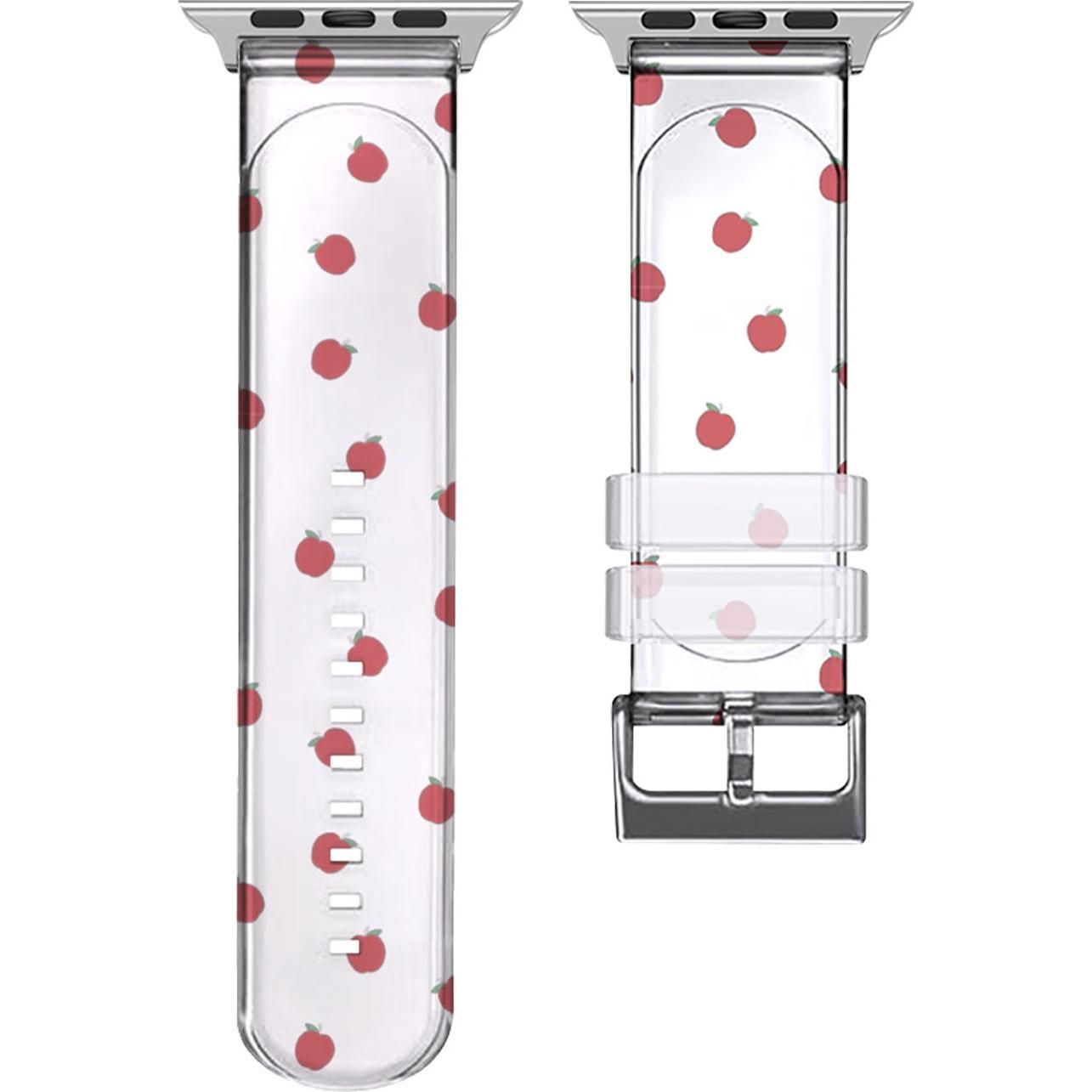 Thumbnail - Avizar Ersatzarmband (Kunststoff, Apple Watch Series 6, Apple Watch Series 7, Apple Watch Series 8), Uhrenarmband, Trans...