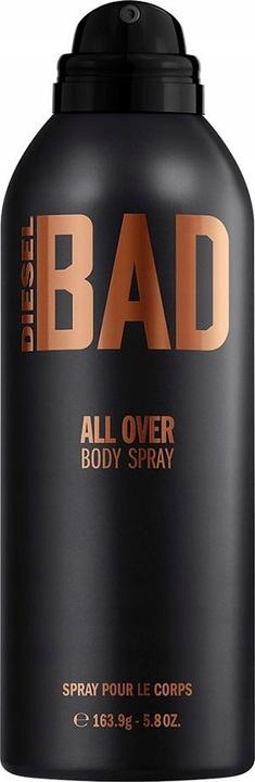 Diesel BAD Body Spray Aftershave For Men Woody Masculine Scent 200ml (Spray, 200 ml)