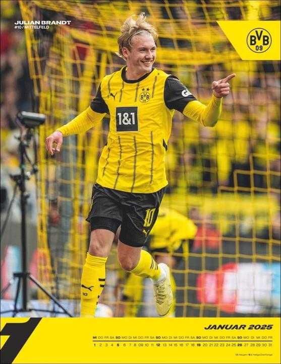 Produktbild Heye BVB Posterkalender 2025 (34 x 44 cm)