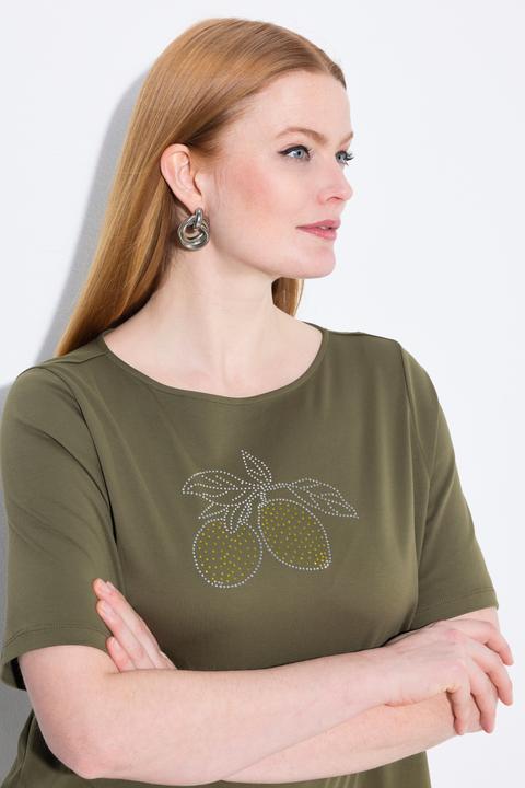 Produktbild Ulla Popken T-Shirt, Zitrone, U-Boot-Ausschnitt, Halbarm, Pima Cotton (54)