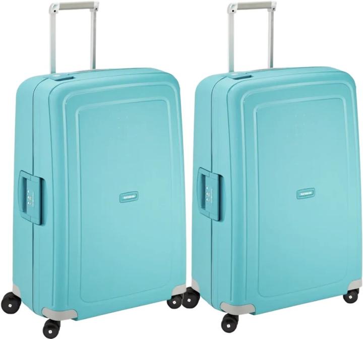 Samsonite S'cure Spinner 75cm Duo Pack Aqua Blau (102 l)