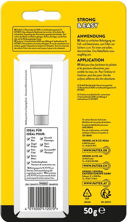 Actual product image Pattex Gluing instead of drilling 50 g (50 g)