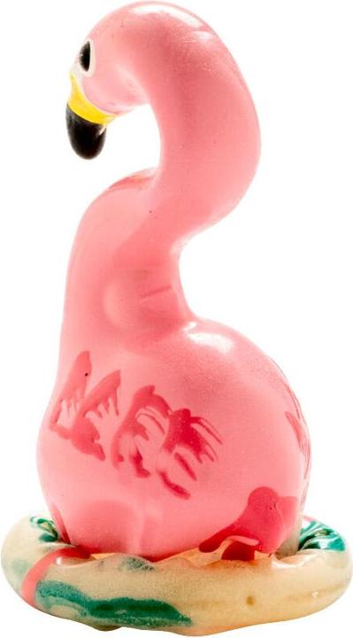 Actual product image Erco Scherzkondom „Pink Flamingo“ – Handbemalt, Naturkautschuklatex, Fun-Geschenk für Partys (1 pcs.)