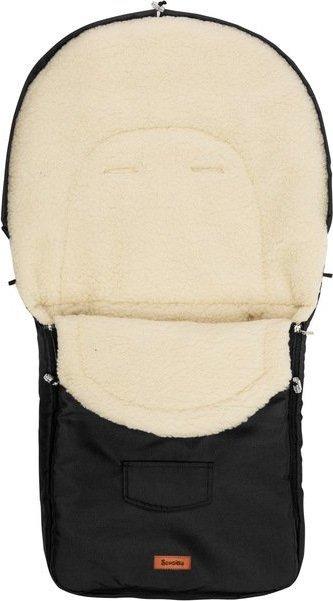 Sensillo vokelis vežimėliui, vilnonis, 95x40, juodas, 823