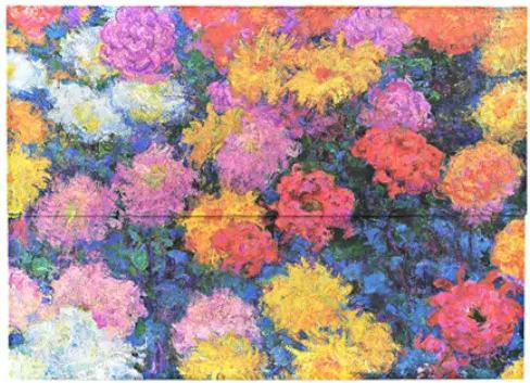Actual product image Paperblanks Document Folders Monet’s Chrysanthemums