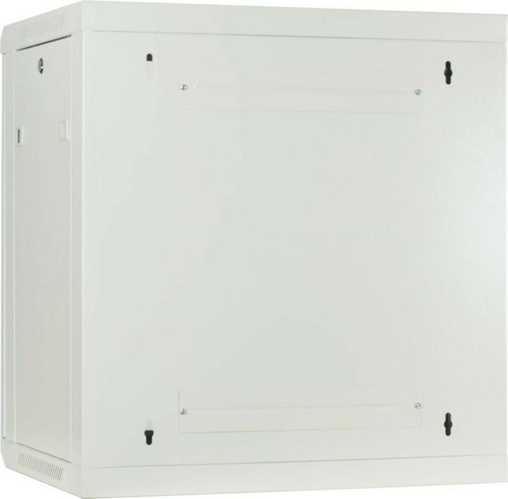 Produktbild Dsit 12 HE Serverschrank, Wandgehäuse, mit Glastür, Weiss (BxTxH) 600 x 450 x 634mm (12 HE, 19 Zoll Rack)