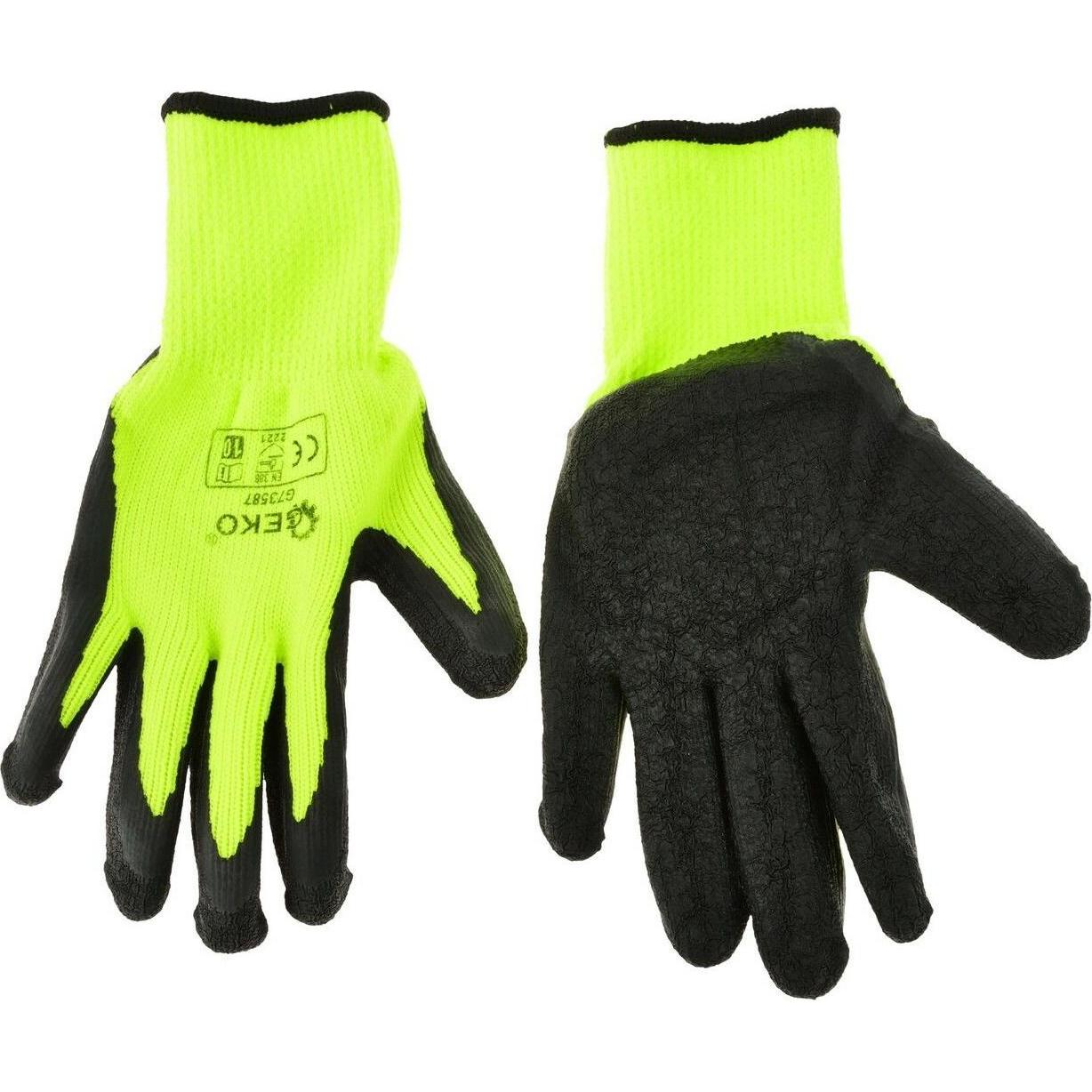GEKO, Schutzhandschuhe, Winter-Arbeitshandschuhe Grösse 9 grün (9)