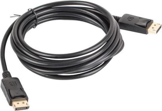 Image du produit Lanberg CA-DPDP-10CC-0030-BK Câble DisplayPort 3 m noir (3 m)
