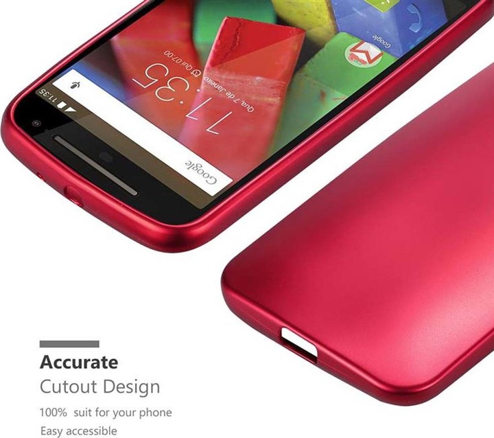 Produktbild Cadorabo TPU Matt Metallic Cover (Motorola Moto G2 (2nd Gen))