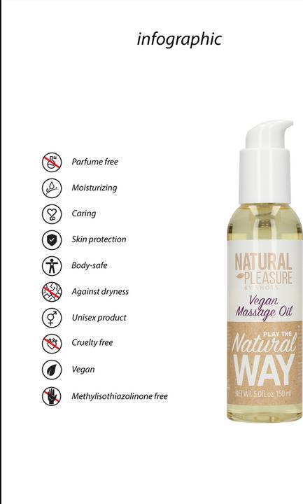 Image du produit Pipedream Huile de massage végétalienne (150 ml)