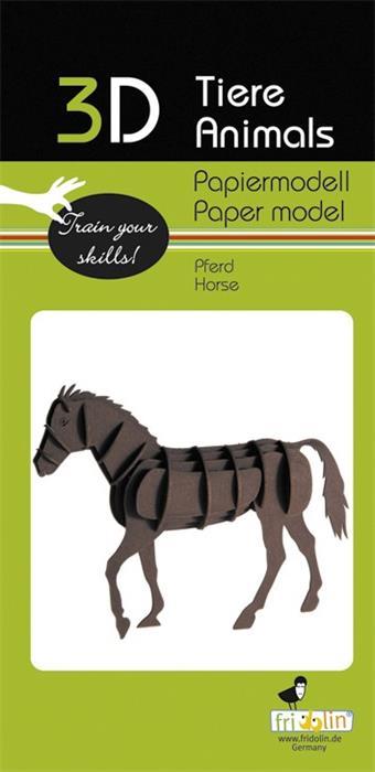 Actual product image Fridolin 3-D paper model "Horse"