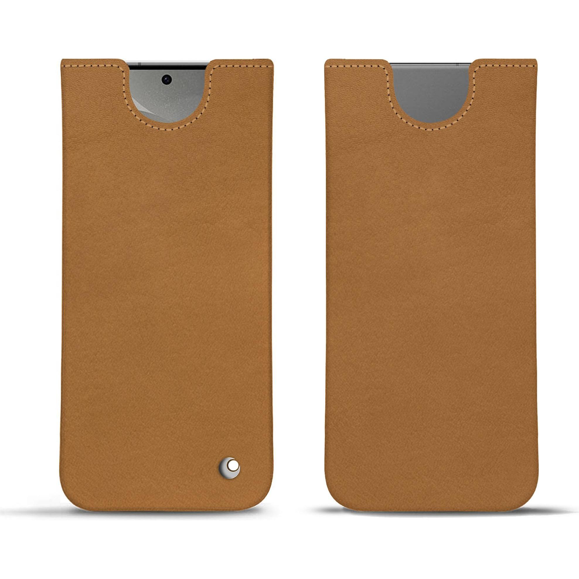 Noreve Lederschutzhülle (Samsung Galaxy S24), Smartphone Hülle, Braun