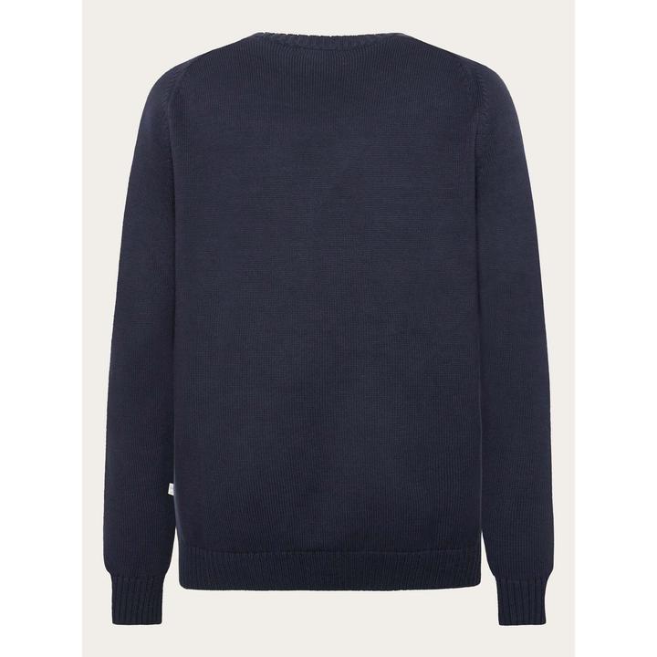 Produktbild KnowledgeCotton Apparel Rundhals-Pullover aus einfarbiger Maschenware (L)