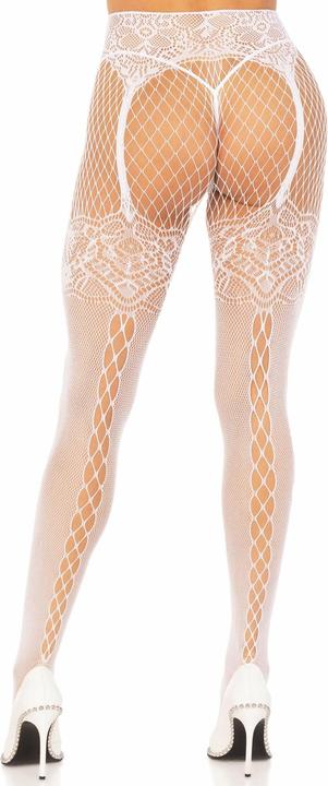 Image du produit Leg Avenue Collants Résille Avec Couture Dorsale (Taille unique)
