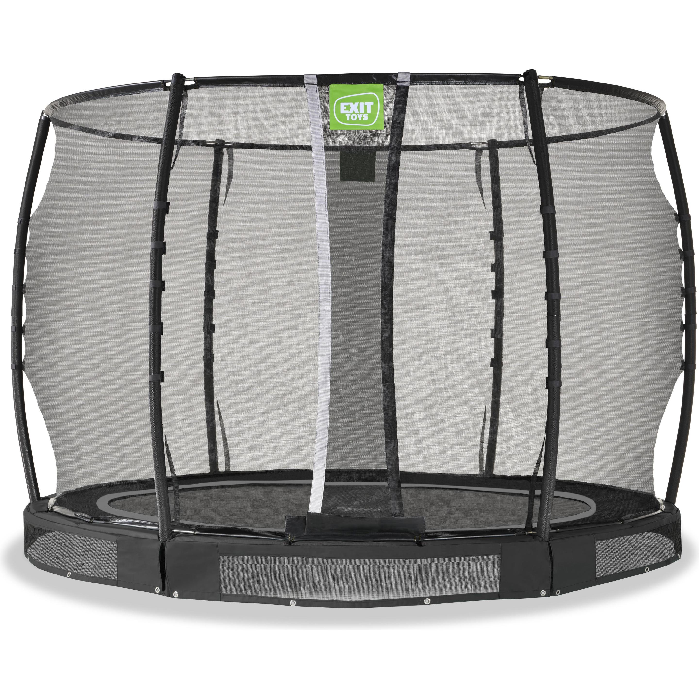Thumbnail - Exit Allure Premium Bodentrampolin ø305cm - schwarz (305 cm)
