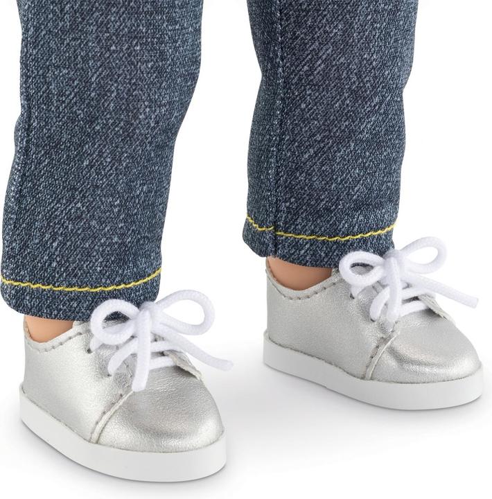 Actual product image Corolle Doll clothes Ma : Silver shoes