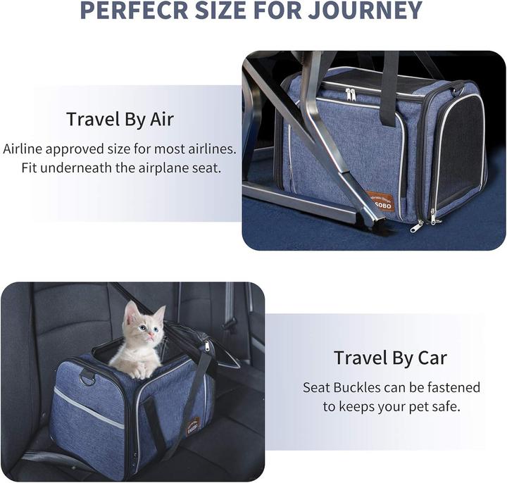 Actual product image Ensobo Animal transport bag (Cat, Dog, Washable, Breathable, Machine washable, Foldable)