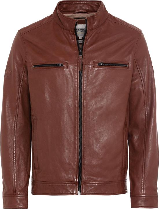 Actual product image Camel Active Leather blouson with stand-up collar (48)