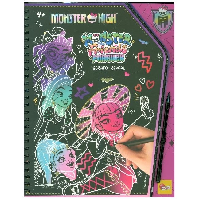 Lisciani, Sticker, MONSTER HIGH SKETCHBOOK Monster f.12822