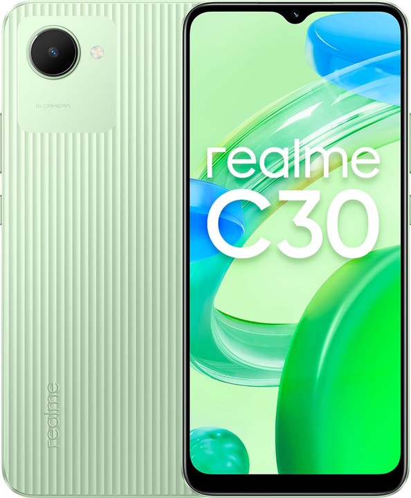 Immagine prodotto realme C30 verde bambù 3+32GB (32 GB, Verde bambù, 6.50", Doppia SIM, 8 Mpx, 4G)