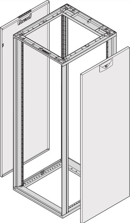 Actual product image Schroff Side panel for heavy-duty - SEIT.WD.43HE 600T HD 7035 2X