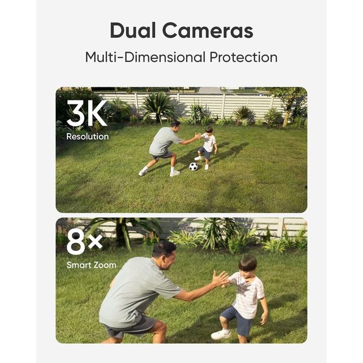 Actual product image eufy Floodlight Cam E340 (3072 x 1620 pixels)