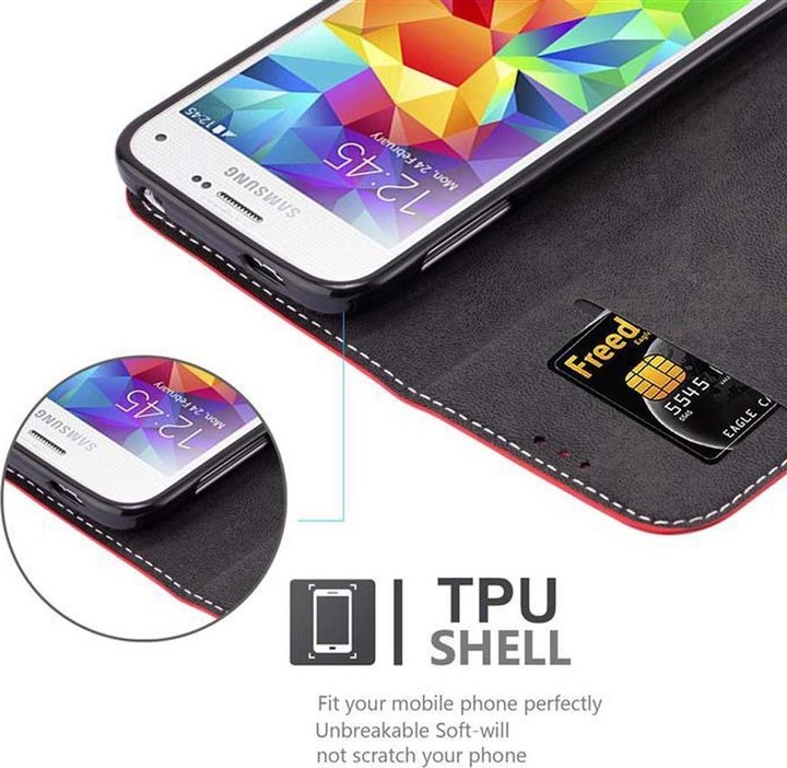 Image du produit Cadorabo Book X-Wallet Cover (Samsung Galaxy S5, Samsung Galaxy S5 Neo)