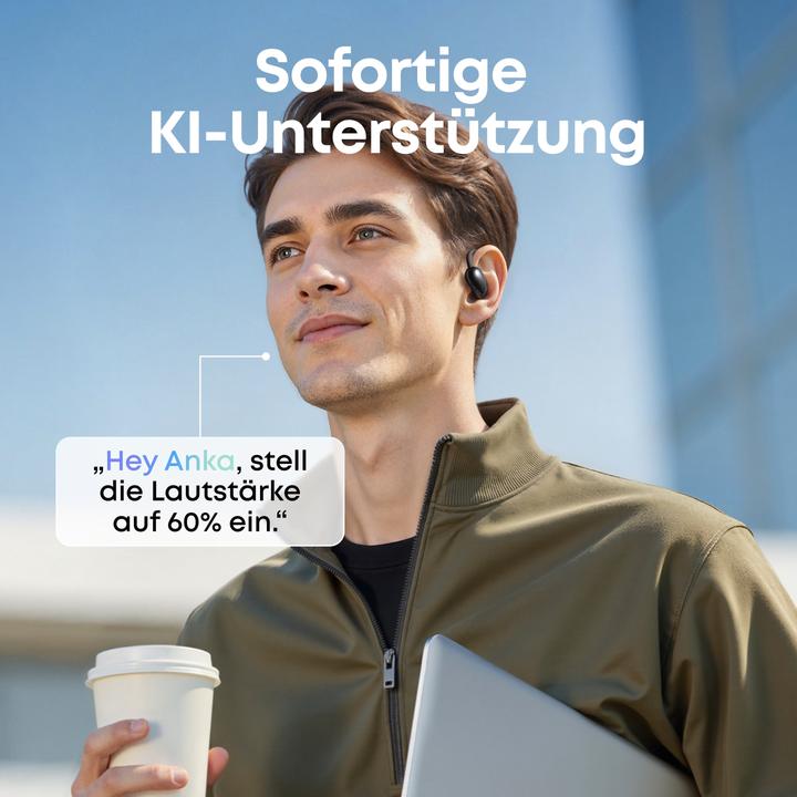 Actual product image Anker Soundcore AeroFit 2 AI black (10 h, Wireless)