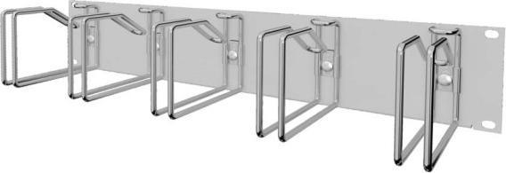 Actual product image Rittal Cable management panel with steel rings, 2U, 19 inch, 1 pc(s)