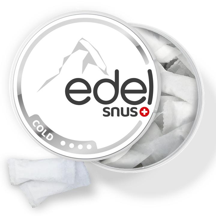 Actual product image Edelweiss Cold (All White Slim) (Nicotine Pouches, 20 mg)