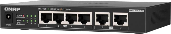 Actual product image QNAP QSW-2104-2T-R2 (6 ports)
