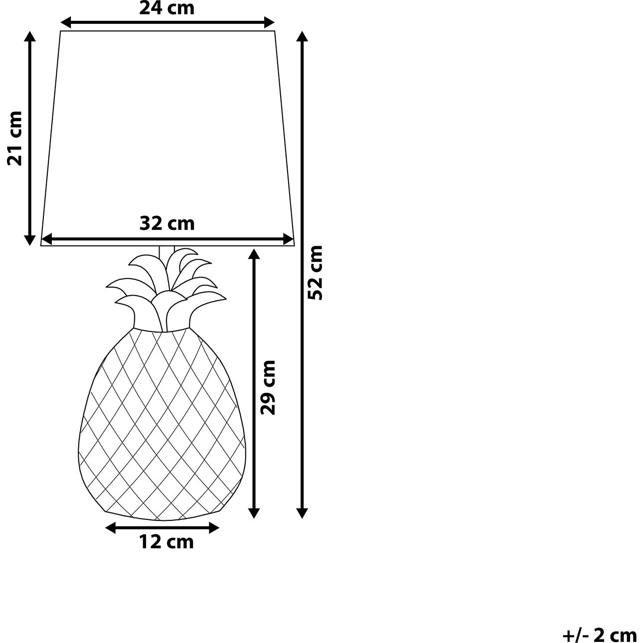 Thumbnail - Beliani, Tischlampe, Pineapple (E27)