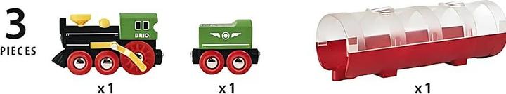 Actual product image Brio Steam engine and tunnel