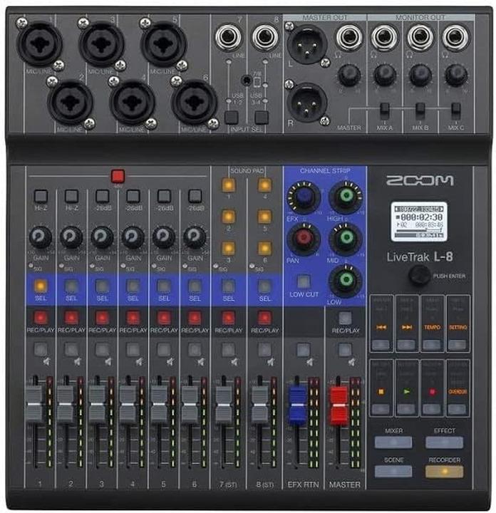 Zoom LiveTrak L-8 (Studio- und Livemixer)