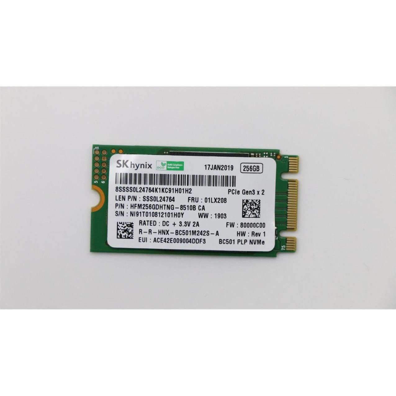 Lenovo SSD 256GB M.2 PCIe NVMe (256 GB, M.2 2242), SSD