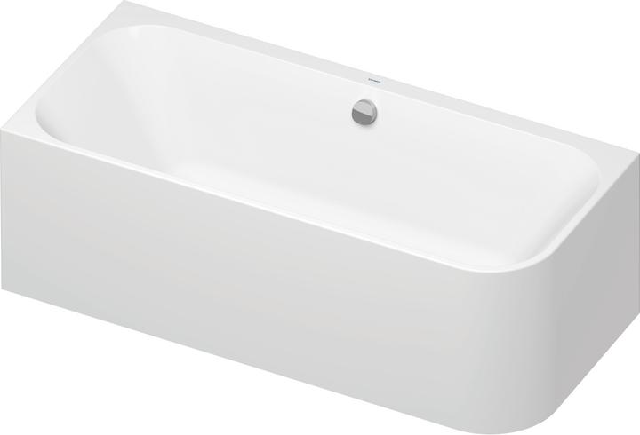 Produktbild Duravit Rechteckbadewanne mit Rundung Happy D,2 80 x 180 cm weiss glatt 700316000000000 (246 l, 180 cm, 80 cm)