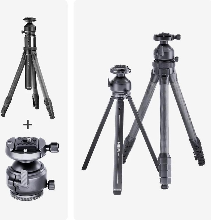 Actual product image Heipi 3-IN-1 TRAVEL TRIPOD