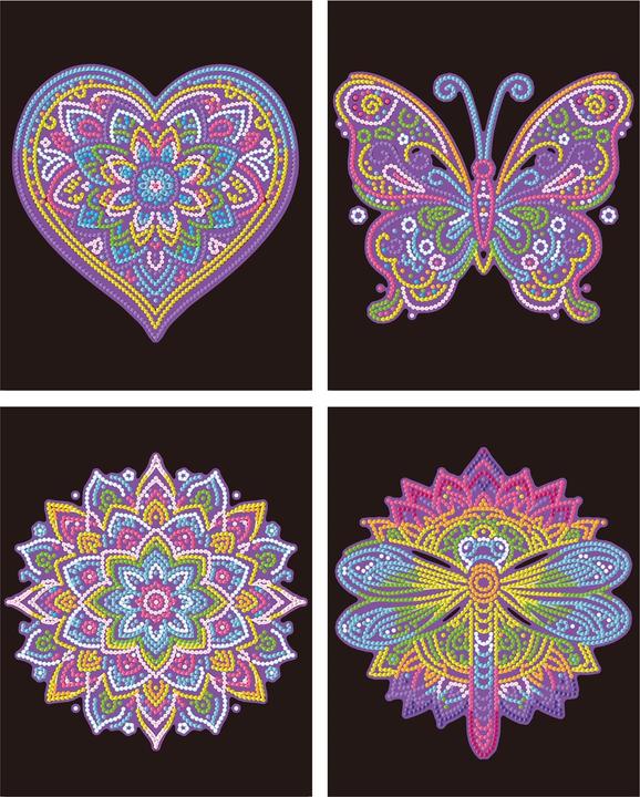 Actual product image Diamond Dotz Diamond Painting Neon Mandalas