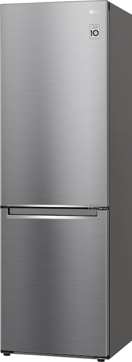 LG GBB61PZGFN Front: Steel, Höhe 186 cm (341 l)